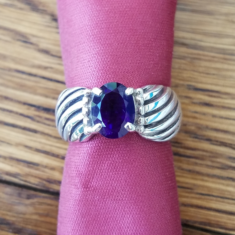 Silpada Sterling Silver and Amethyst Ring